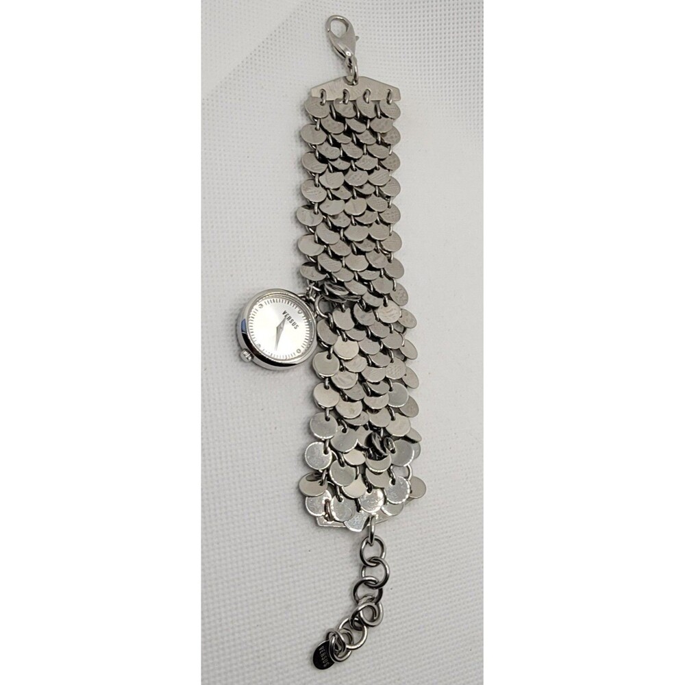 Womens Versus by Versace Stylish Trendy Fashion Silver Tone Bracelet Watch 01 - Picture 5 of 9